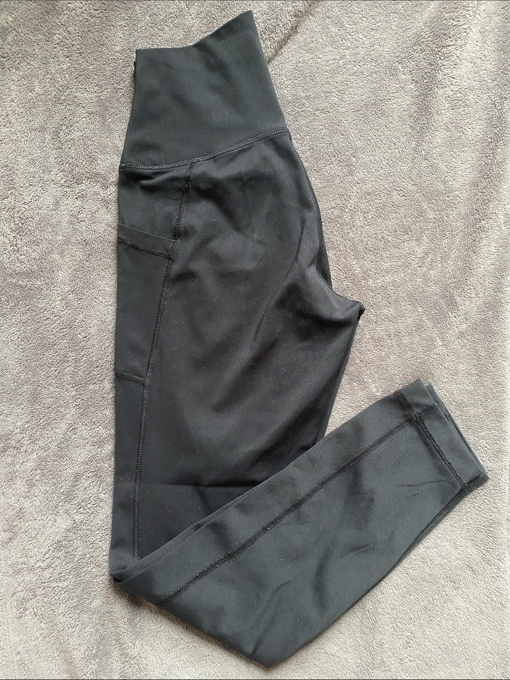 90 Degree By Reflex Black High-Waist Leggings with Side Pocket